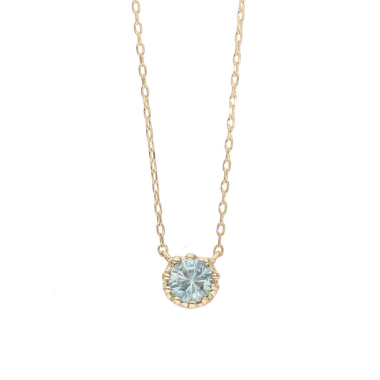 K10 blue zircon necklace｜60-9095