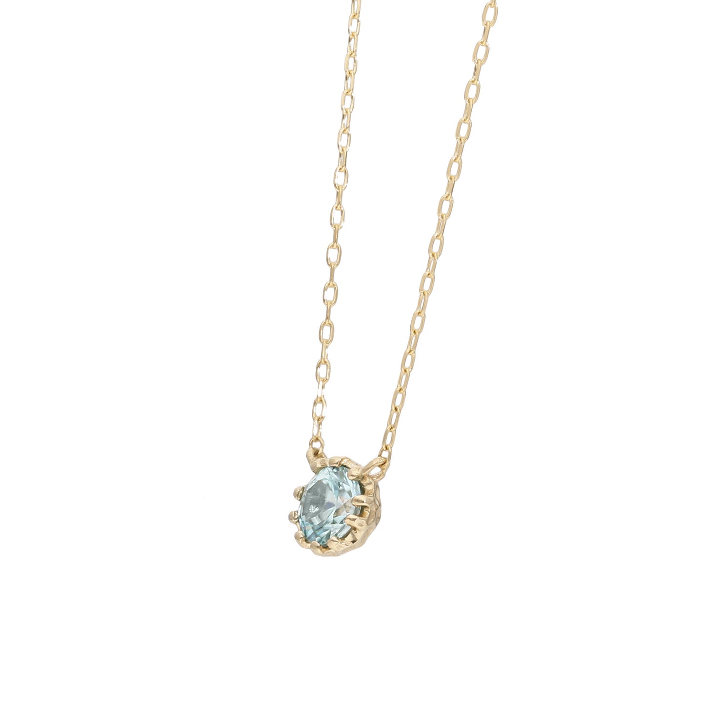 K10 blue zircon necklace｜60-9095