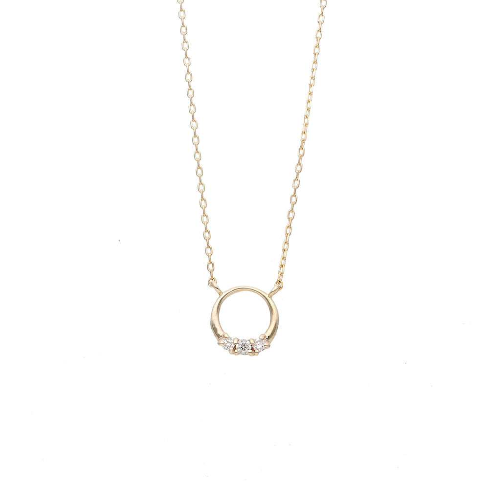 [Made to order] K10 diamond 0.03ct necklace | 60-9140