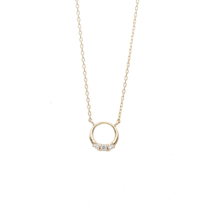 [Made to order] K10 diamond 0.03ct necklace | 60-9140