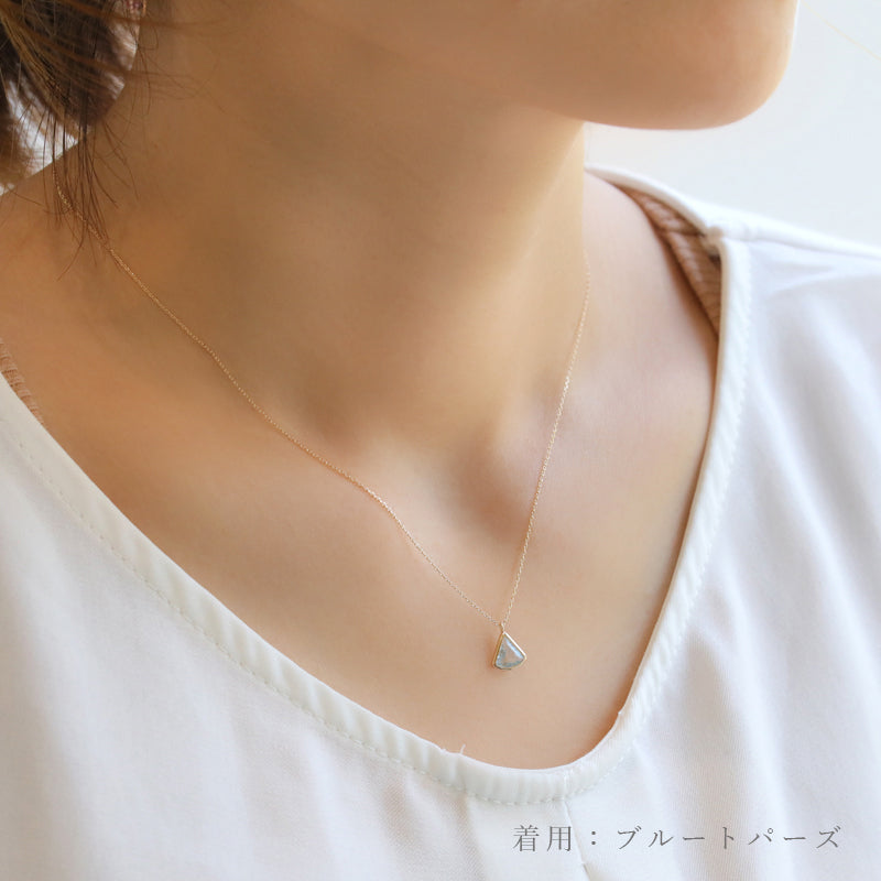 [Auf Bestellung] Halskette mit K10-Farbstein｜63-1864-69