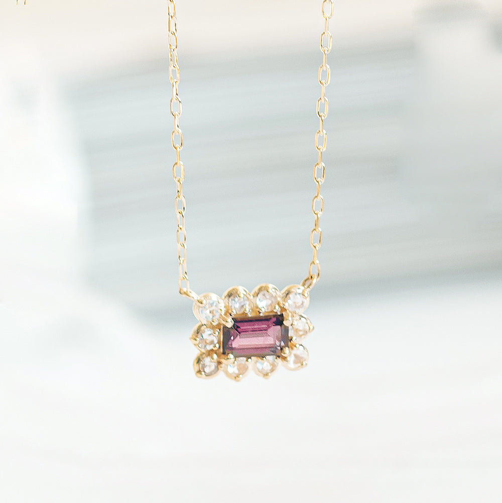 K10 rhodolite garnet necklace｜63-3300