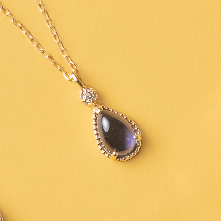 [Made-to-order] K10 Iolite necklace | 63-3302