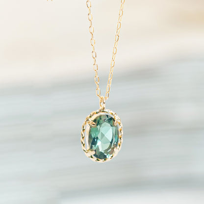 K18 green quartz necklace｜63-3316