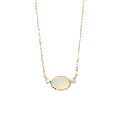 [Made to order] K10 Opal Necklace | 63-3805