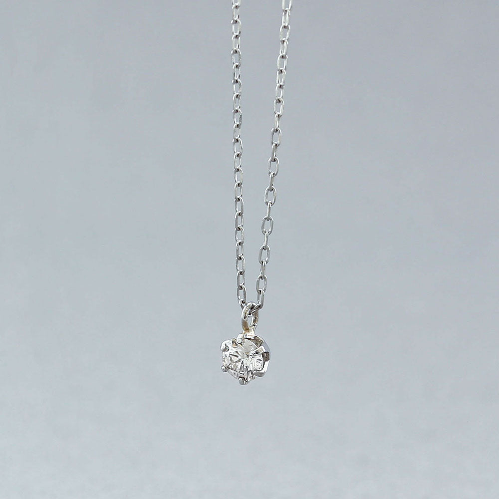プラチナ  ダイヤモンド 0.10ct ネックレス ｜63-7878