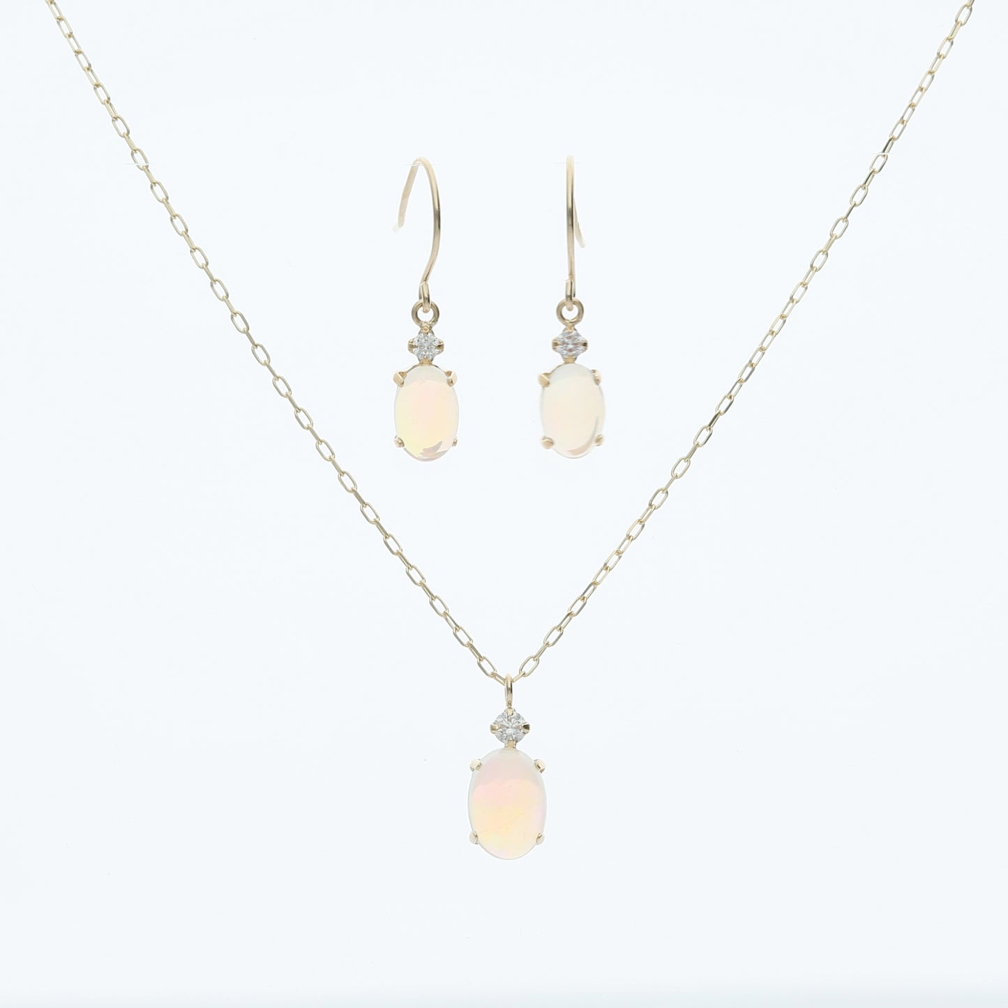 [Made to Order] K10 Opal Earrings | 95-1315 
