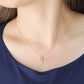 Pink Gradient Heart Necklace 95-2497