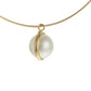K18 Choker with pearl oyster charm 96-1159