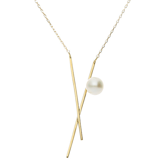 K18YG Akoya pearl necklace 96-1200