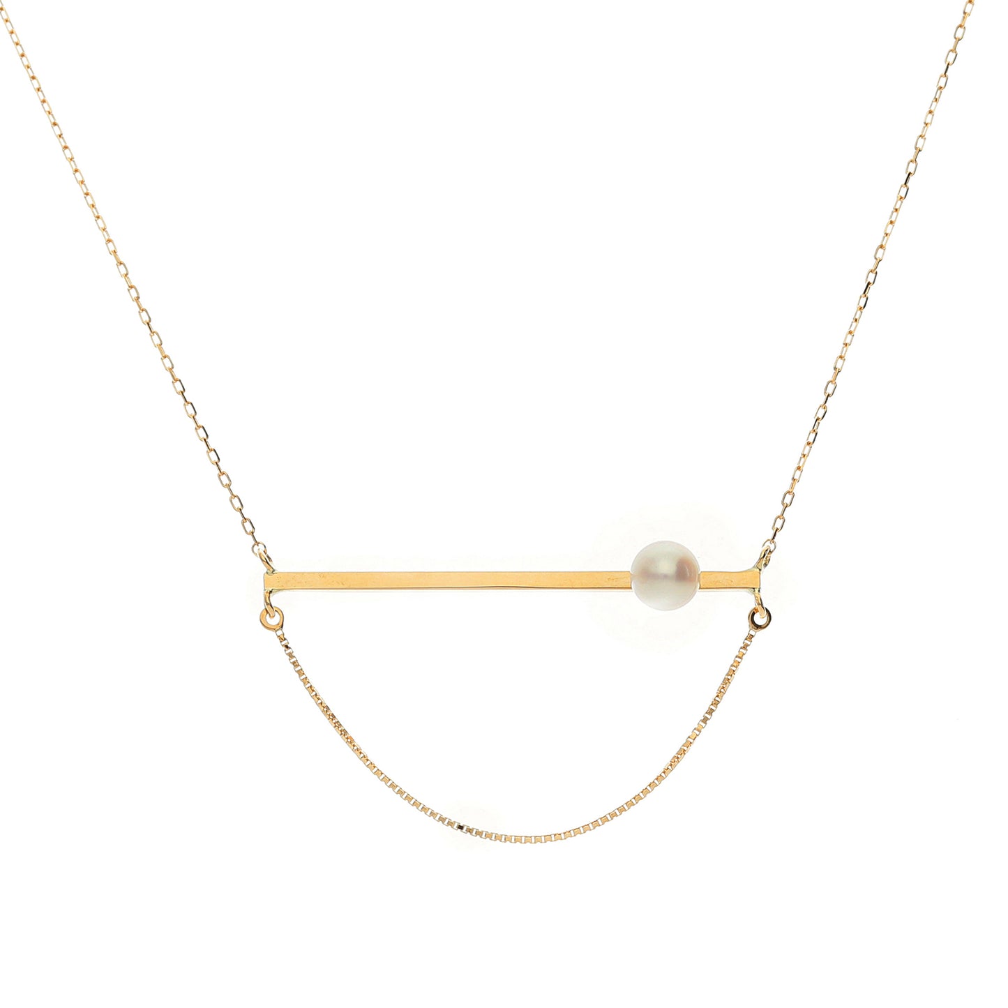 K18YG Akoya pearl necklace 96-1202