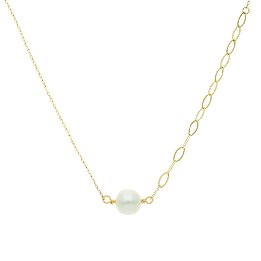 K18YG Akoya pearl necklace |96-1204