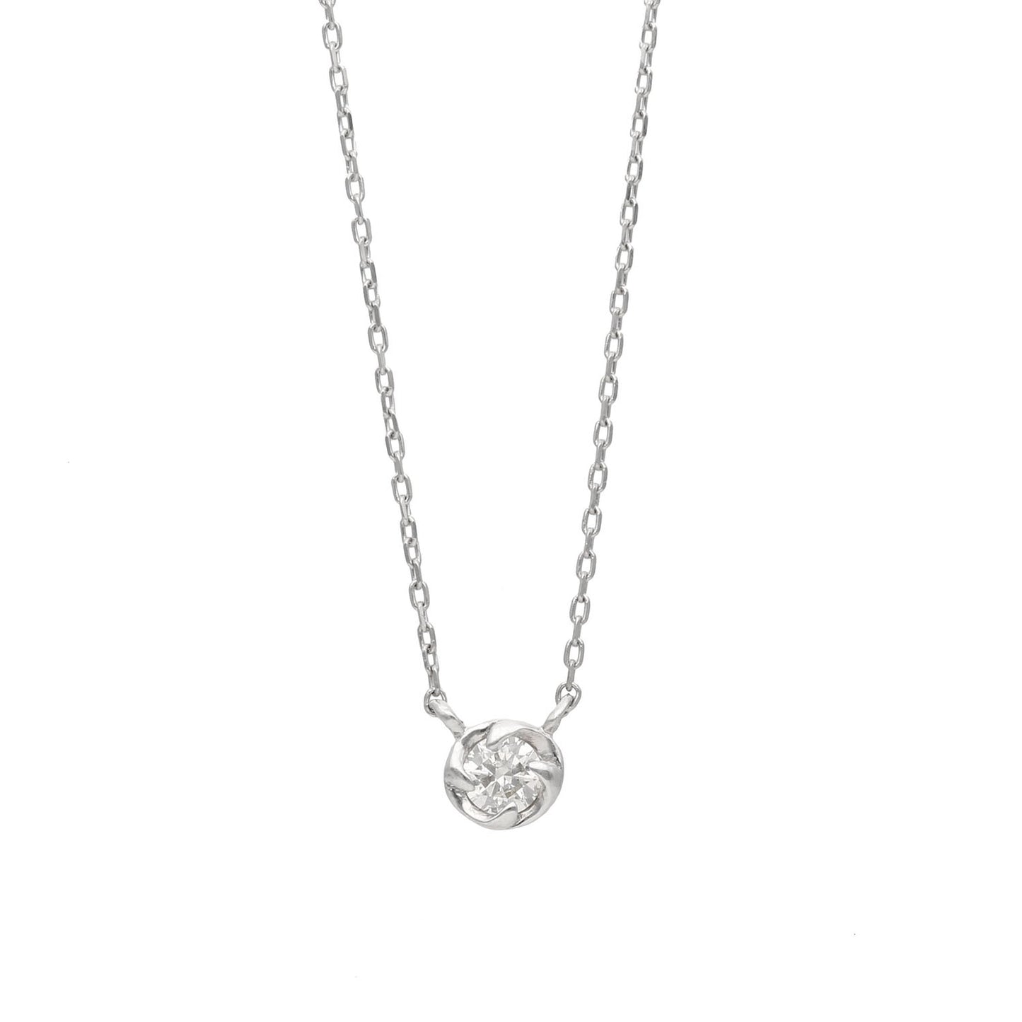 2022 Christmas Platinum Diamond Necklace | 96-1259