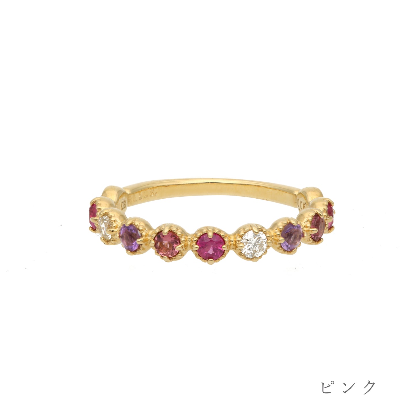 [Made to order] K18 color stone pinky ring | 96-2136-37-38