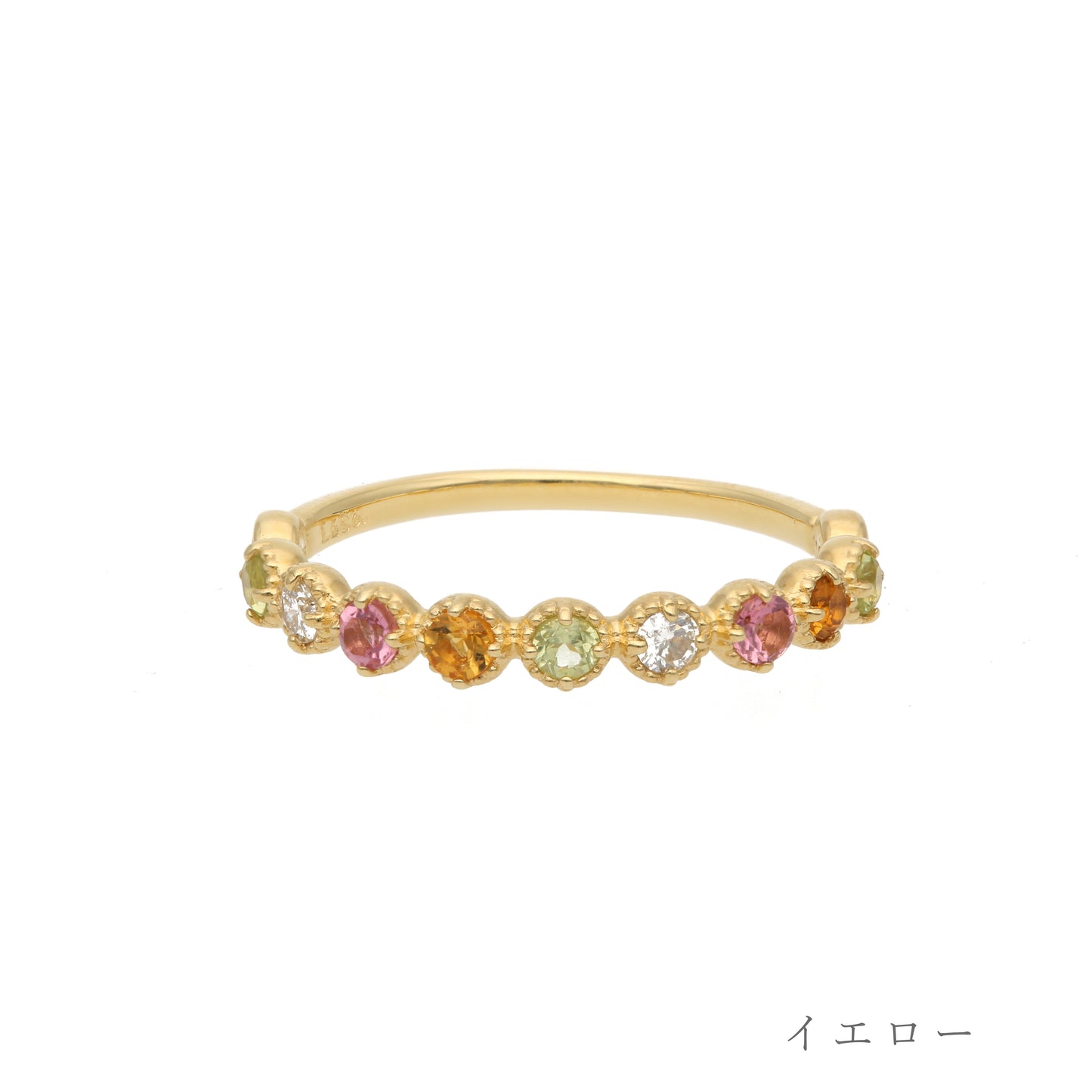 [Made to order] K18 color stone pinky ring | 96-2136-37-38