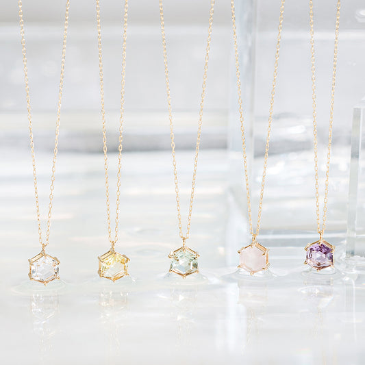 K10 color stone necklace ｜63-3345-3349