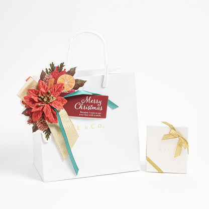 [Gift wrapping] Christmas limited edition ribbon and shopping bag