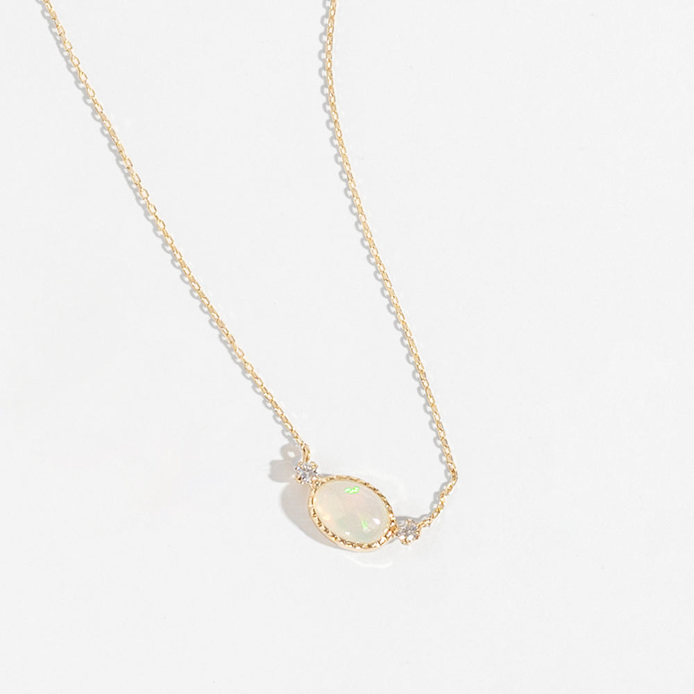 [Made to order] K10 Opal Necklace | 63-3805