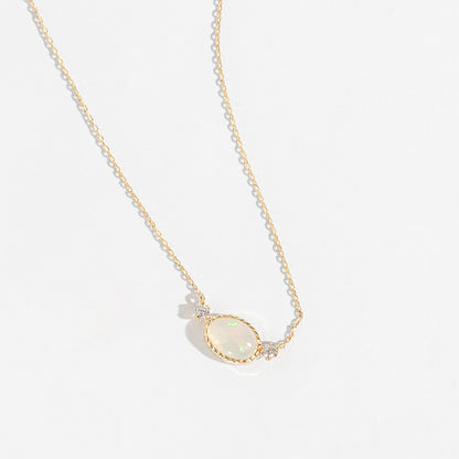 [Made to order] K10 Opal Necklace | 63-3805