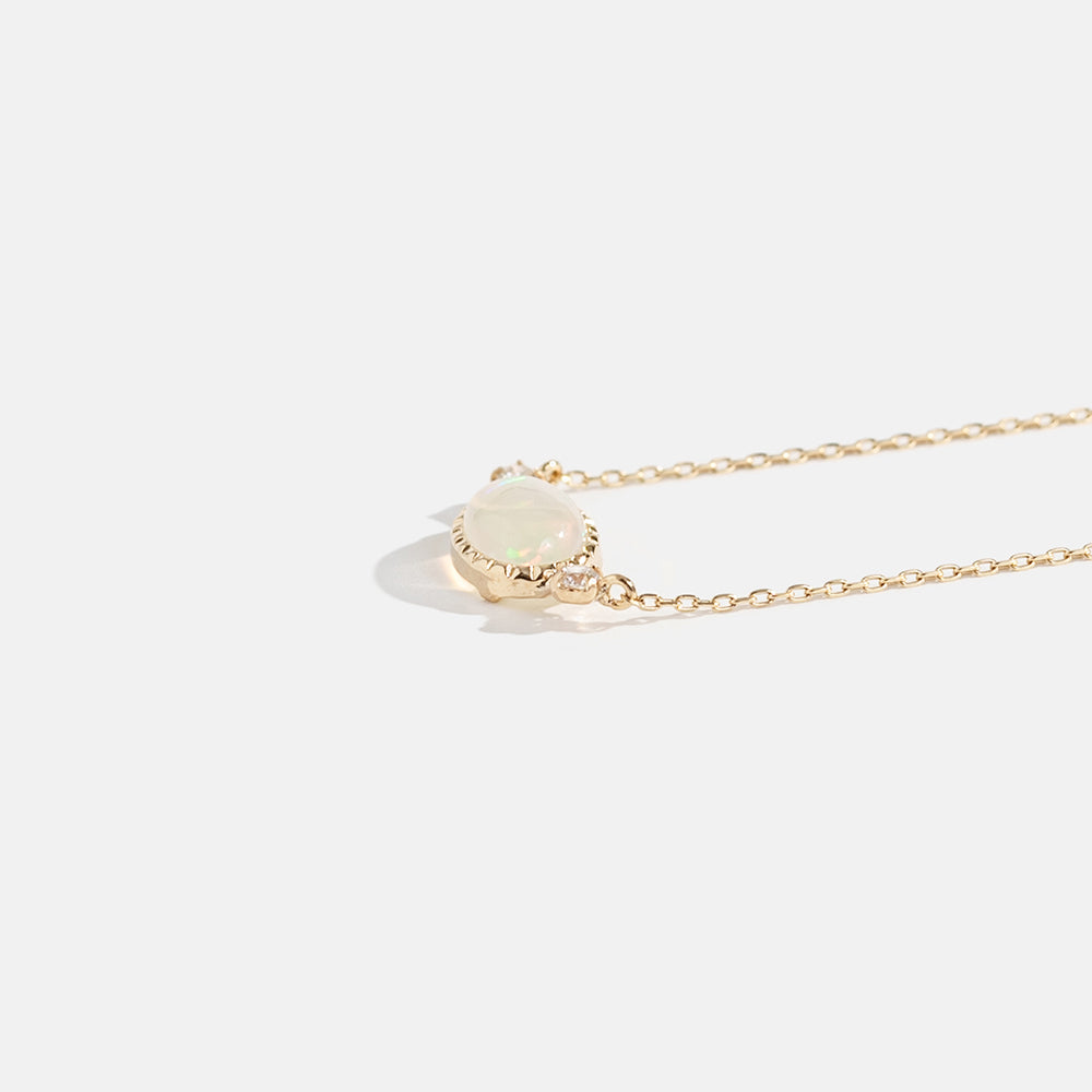 [Made to order] K10 Opal Necklace | 63-3805