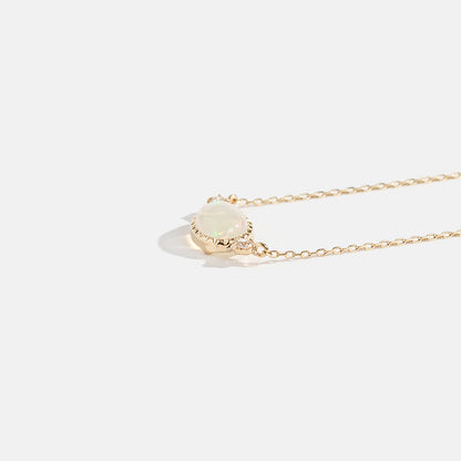 [Made to order] K10 Opal Necklace | 63-3805