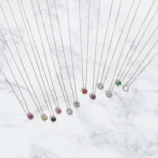 [Made-to-order] K10 birthstone necklace | 60-9201-9212