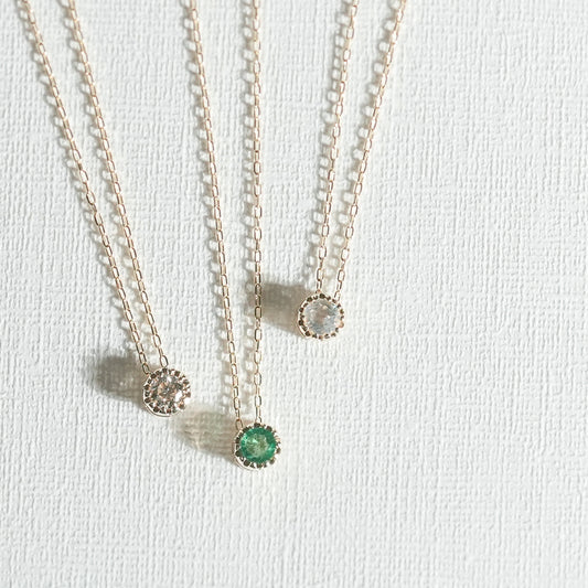 [Made-to-order] K10 birthstone necklace | 60-9201-9212