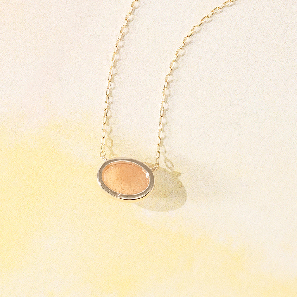 K10 Orange Moonstone Necklace ｜ 63-3339