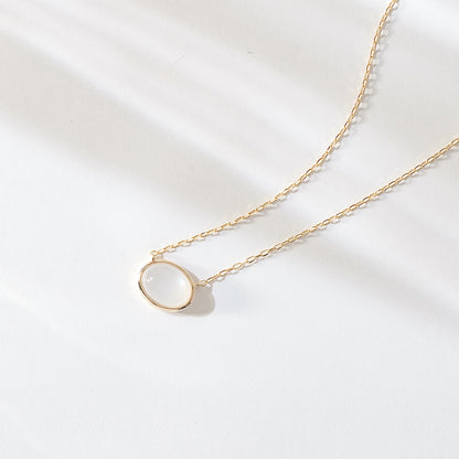 K10 White Moonstone Necklace ｜ 63-3340