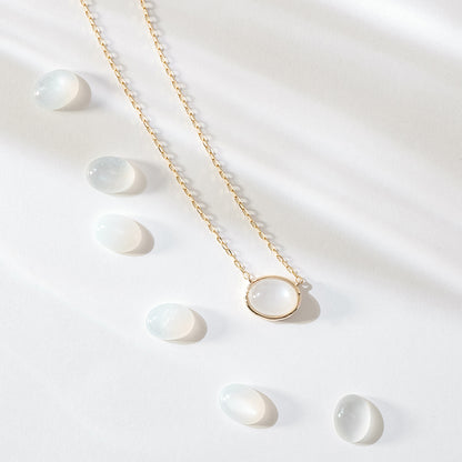 K10 White Moonstone Necklace ｜ 63-3340