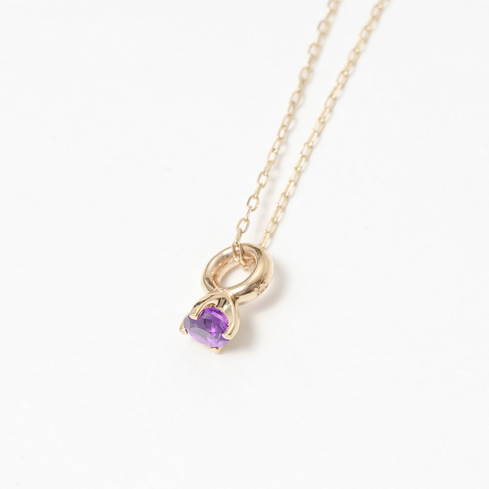 [Made-to-order] K10 birthstone necklace |60-8001-8012