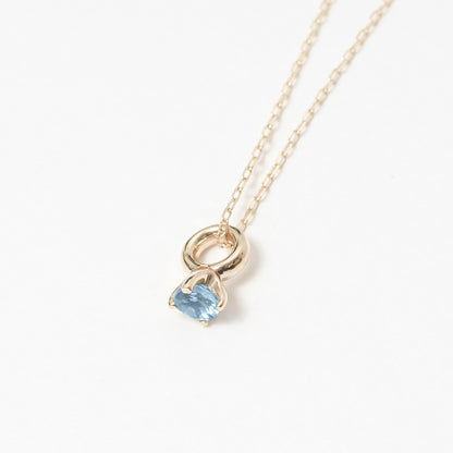 [Made-to-order] K10 birthstone necklace |60-8001-8012