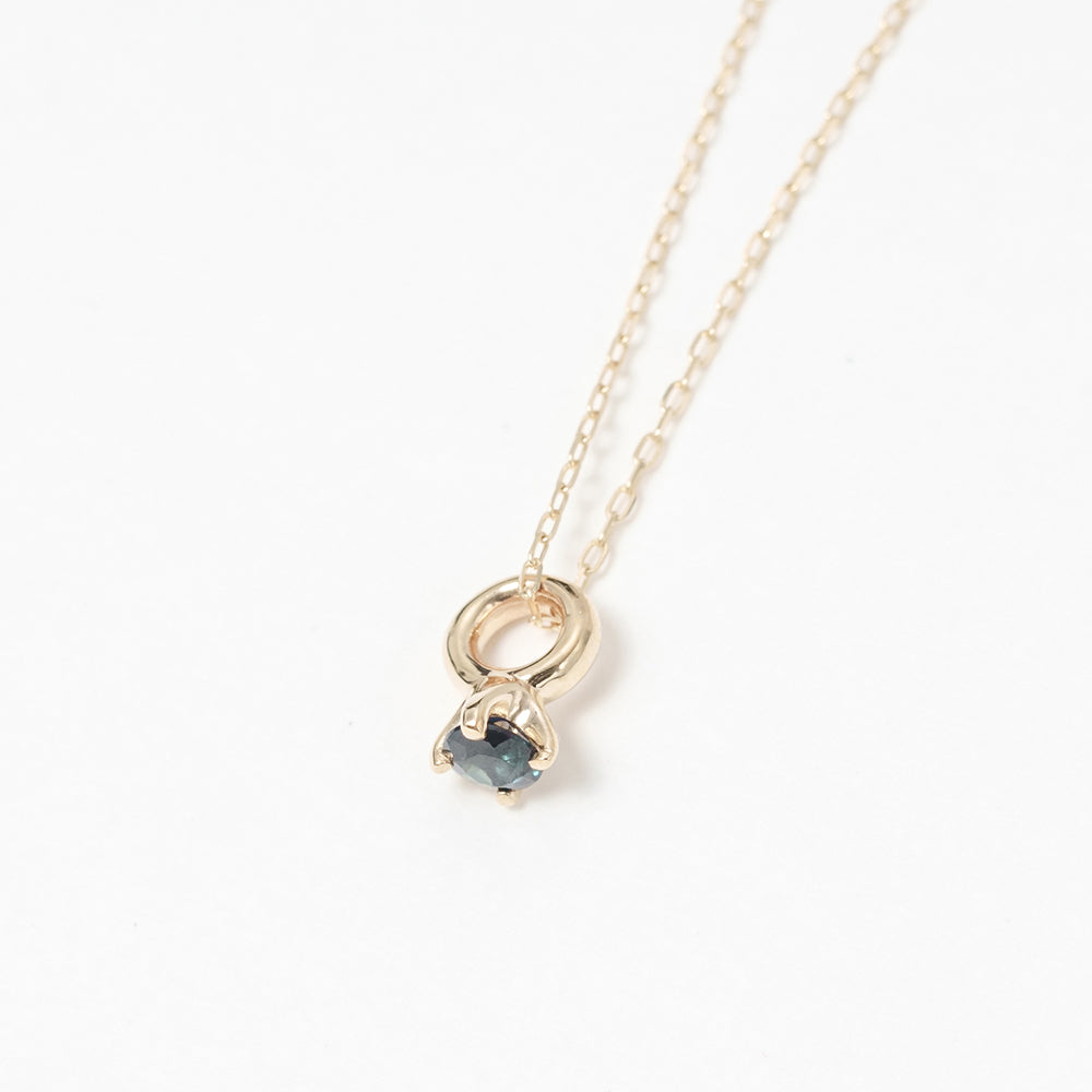 [Made-to-order] K10 birthstone necklace |60-8001-8012