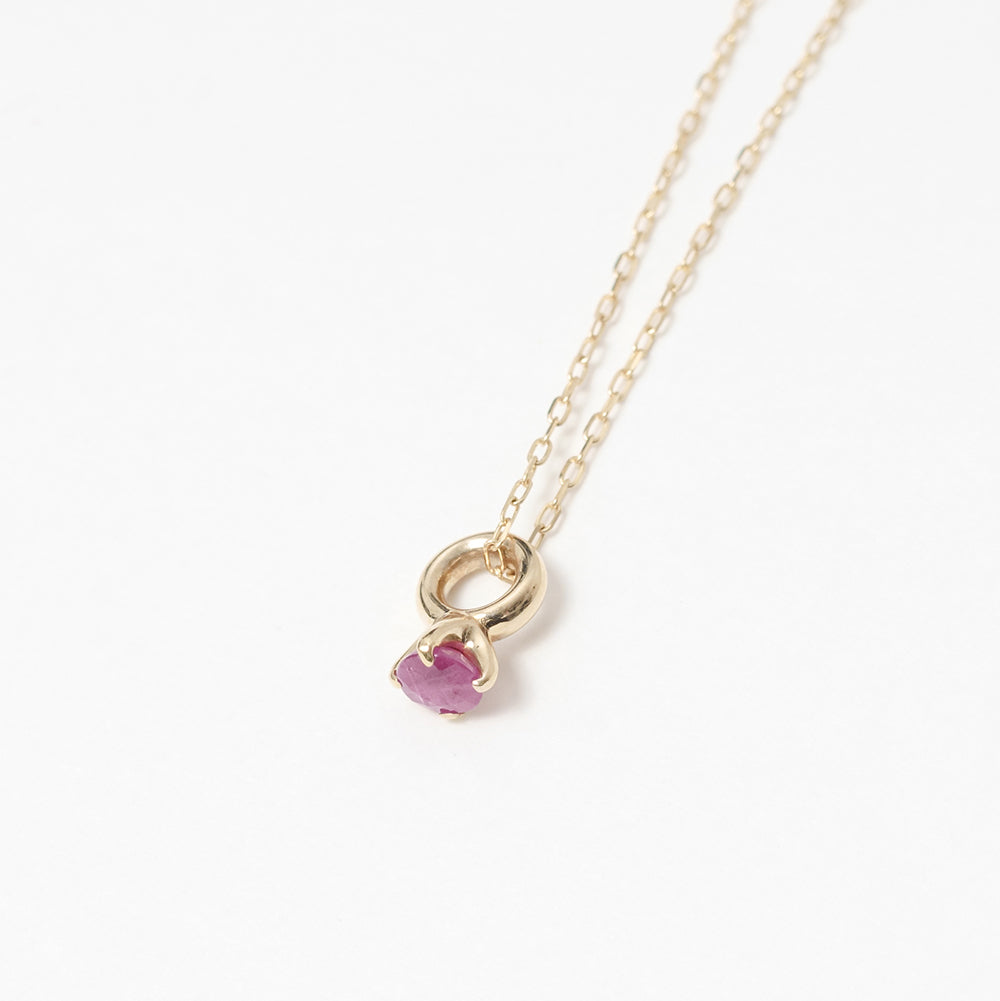 [Made-to-order] K10 birthstone necklace |60-8001-8012