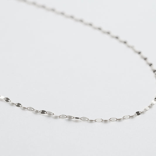 Platinum Chain Necklace|63-8160 (37cm)