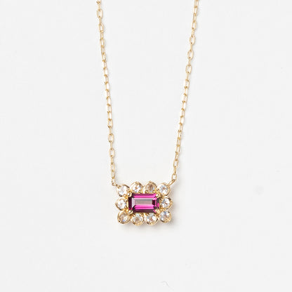 K10 rhodolite garnet necklace｜63-3300