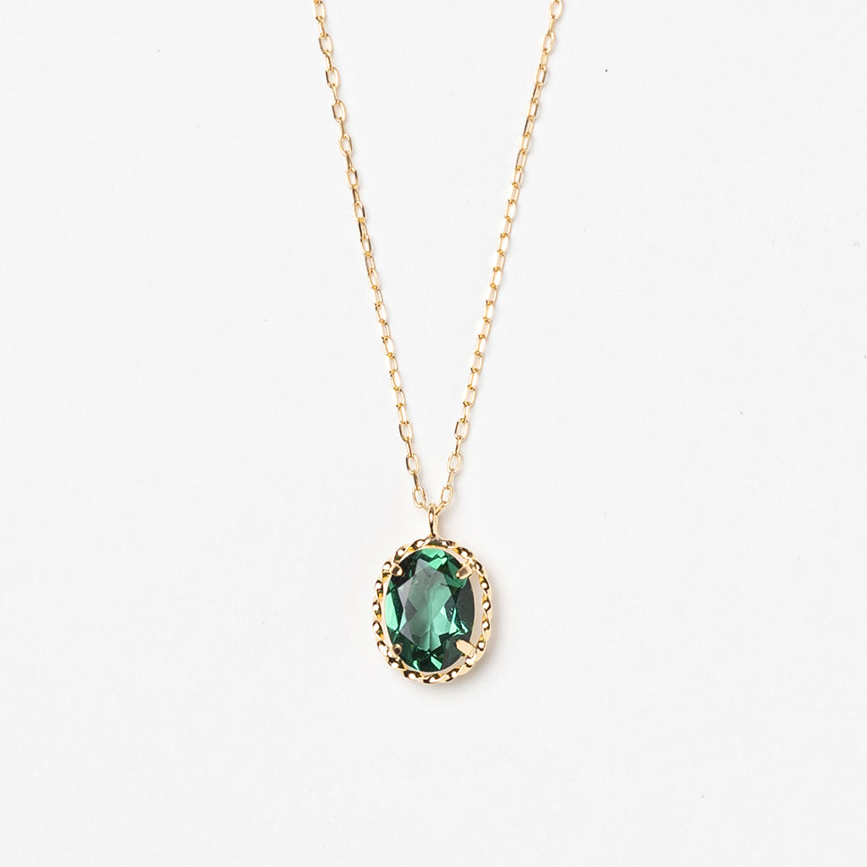 K18 green quartz necklace｜63-3316