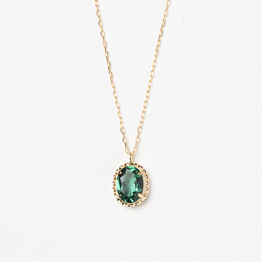 K18 green quartz necklace｜63-3316