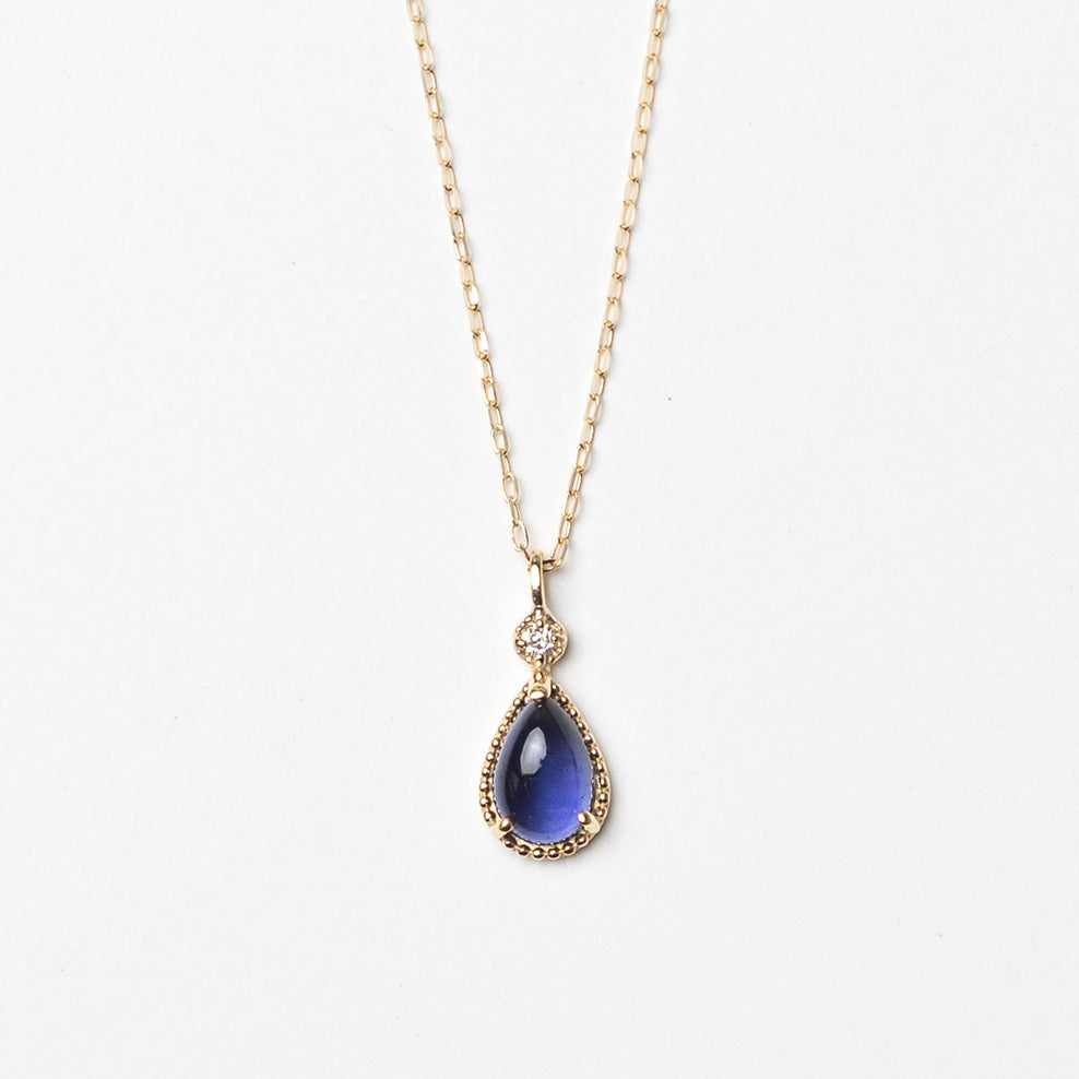 [Made-to-order] K10 Iolite necklace | 63-3302