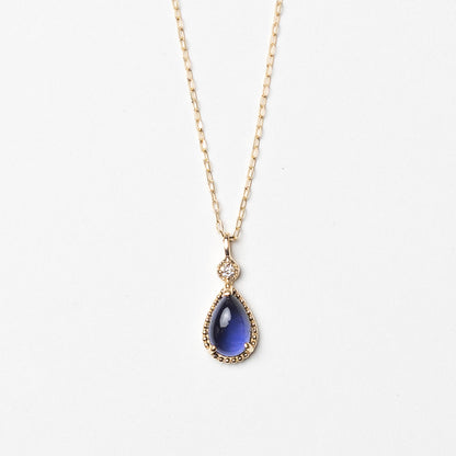 [Made-to-order] K10 Iolite necklace | 63-3302