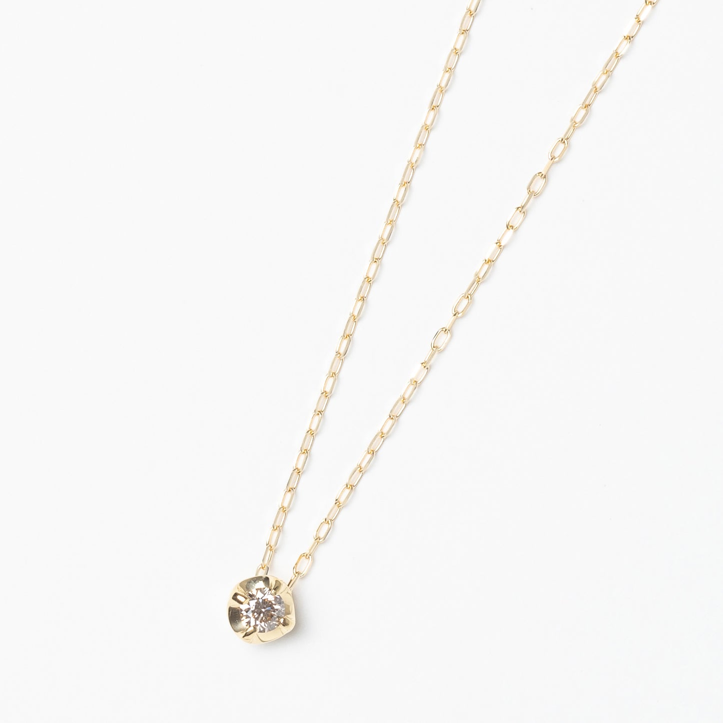 L&Co. Official Website] K18 Diamond 0.07ct Necklace ( 63-3327 