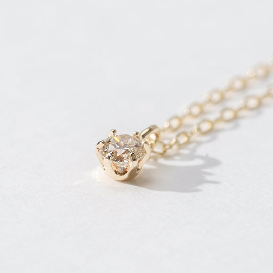 K10 diamond 0.05ct necklace ｜63-7895-7896