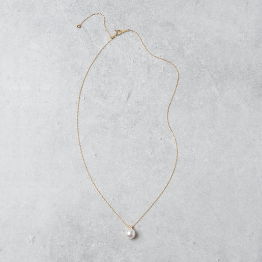 K18 Halskette mit Akoya-Perlen und Diamanten | 63-8080 