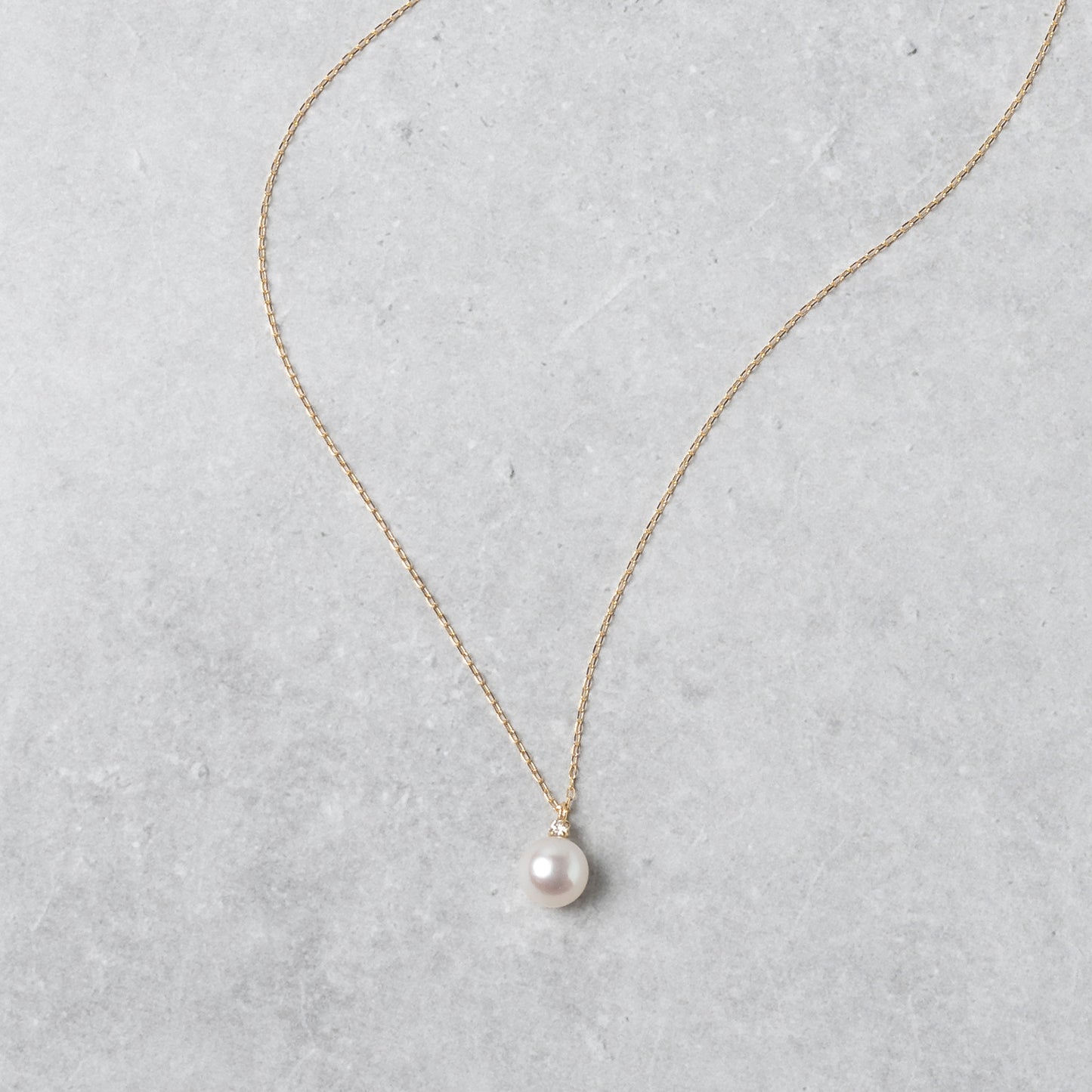 K18 Akoya Pearl & Diamond Necklace | 63-8076