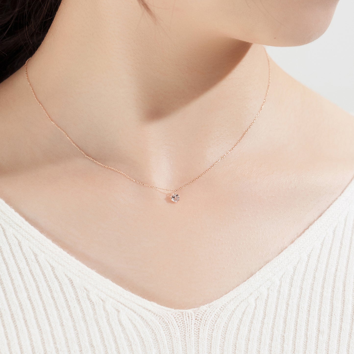 K10 morganite necklace｜63-3332