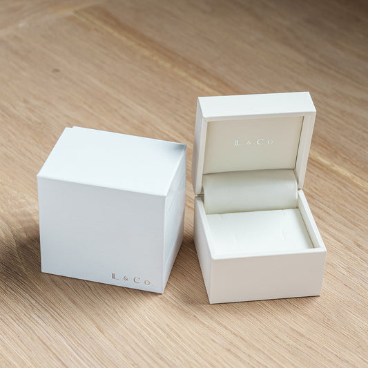 [Geschenkverpackung] Weiße Schmuck-Geschenkbox &amp; Shop-Tasche