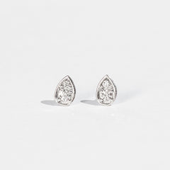 【受注生産】プラチナ ダイヤモンド0.12ct ピアス｜96-3259