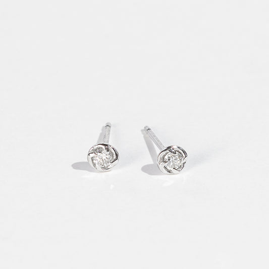 [Made to order] Platinum diamond 0.10ct earrings | 96-3260