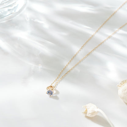 [Made-to-order] K10 birthstone necklace |60-8001-8012