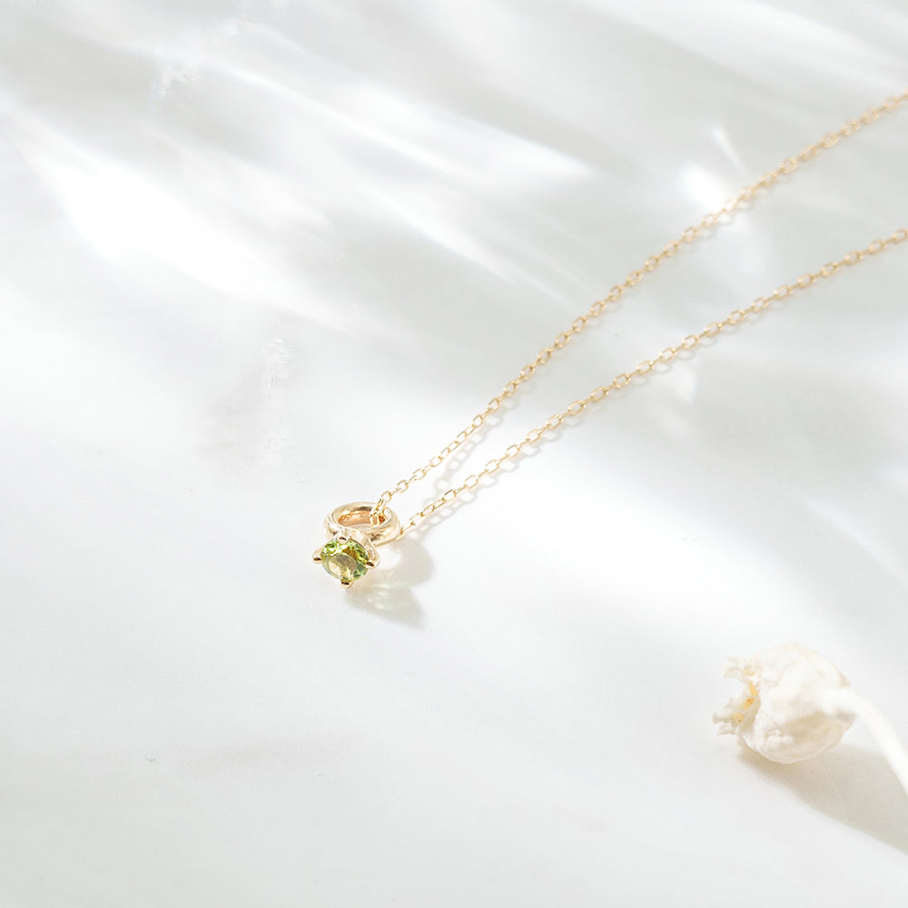 [Made-to-order] K10 birthstone necklace |60-8001-8012